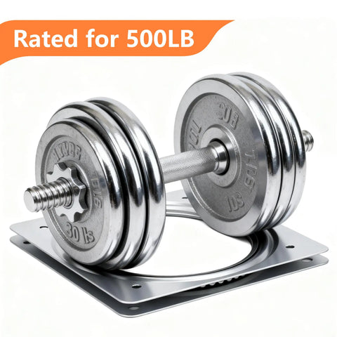 Heavy Duty 6 Inch Square Lazy Susan Bearing For Smooth Rotation Zinc Plated Rust Resistant Turntable Hardware 500 Lb Capacity