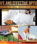 40 By 40 Inch Fire Blanket Kit With Hooks And Gloves, Instant Fire Stop for Home, Kitchen, Car, Office and Camping in use for fire suppression