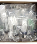 Box containing M14x1.5 Thread Size Cone Seat Lug Bolt Kit for 5 Lug Vehicles Includes 16 Heavy Duty Bolts 4 Locks 1 Key