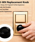 2 Pack Black Rotary Dimmer Knob Replacement For Rotary Dimmer Switch And Fan Control RK IV Round Dimmer Black Finish