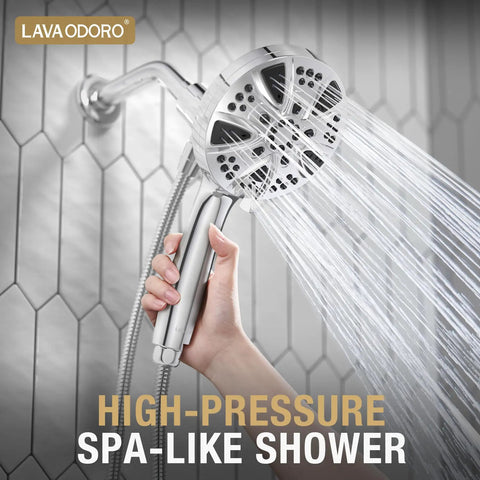 Premium Handheld Shower Head With Super Slick Magnetic Docking System That Snaps Right Back In Place For Hands Free Rinsing Includes Kid And Pet Friendly Wall Mount Brackets For No Sweat Bathroom Upgrade