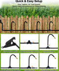 5/16 Inch Drip Irrigation Kit 100ft High Flow Garden Watering System With 16 Bendable 360 Degree Brass Misting Nozzles setup guide