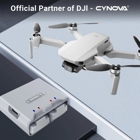 DJI Mini 4K drone with Two Way Battery Charger Hub for DJI Mini 4K and DJI Mini 2 Drones, charges two batteries at once