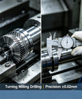 Custom CNC Machined Metal Parts Turning And Milling Fabrication Aluminum Stainless Steel Brass Components For DIY Makers And Industrial Fixtures Built From Your Drawings And Specs, 30mm shaft