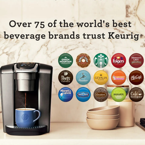 Kick Up Your Morning Routine With This Dope Single Serve Coffee Maker Featuring K Cup Compatibility Strong Brew And Iced Settings Programmable Temp Control Plus Multiple Cup Sizes In Solid Brushed Slate with strong beverages