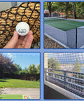 Durable Knotless Polyester Safety Net for Kids and Pets used as golf practice net and balcony guard, 3x10FT, rugged netting