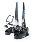 Tilting Truing Stand Base For TS 2 And TS 2 2 Wheel Truing Stands 20 Degree Front To Back Tilt Wide Sturdy Base With Small Parts Compartments And Spoke Wrench Holders For Easy Pro Bench Work