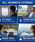 Motion Sickness Patches 40 Count Non Drowsy Relief For Travel By Car, Plane, Or Cruise Ships Lasts 72 Hours Mint Scent, travel scenes