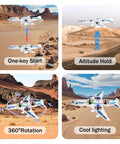 RC Drone Remote Control Airplane Ready To Fly Foam Jet Fighter Stunt Plane With 360 Degree Flips demonstrating motion features.
