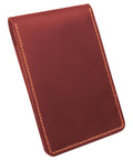 Personalized Leather Golf Yardage Book Holder and Scorecard Cover for Golfers, Custom Yardage Book Keeper in brown leather