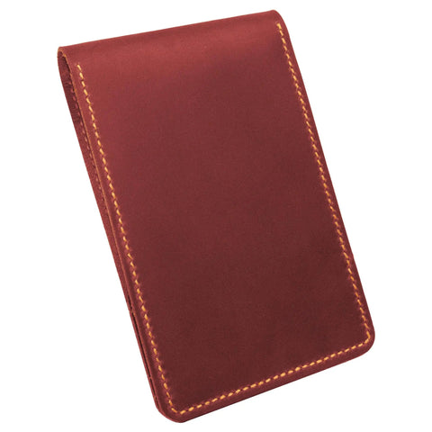 Personalized Leather Golf Yardage Book Holder and Scorecard Cover for Golfers, Custom Yardage Book Keeper in brown leather