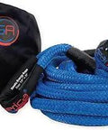 Kinetic Recovery Rope For Off Road Recovery Snatch Rope 30 Ft Seven Eighths Inch Beefy Heavy Duty 28500 Lbs MBS Made In USA Blue with bag
