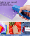 Handheld Badge Slot Punch for PVC ID Cards, Business Cards, Name Tags, and Luggage Tags - 19/32 by 5/32 Inch Hole used on sheet