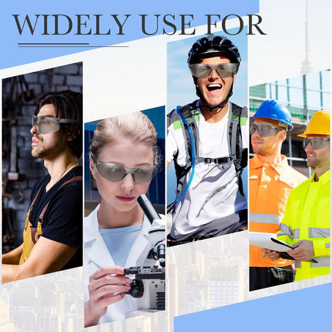 20 Pack Anti Fog Safety Glasses For Men And Women Clear Eye Protection Goggles in various work settings
