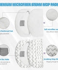 8 Pack Microfiber Steam Mop Pads For PowerFresh Steam Mops Washable And Reusable Pads Compatible With 1940 1440 1544 1806 2075