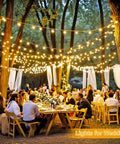 1000 LED Warm White Christmas String Lights With Remote, Epic 272 Feet Total Length, 8 Modes, used for outdoor wedding decor