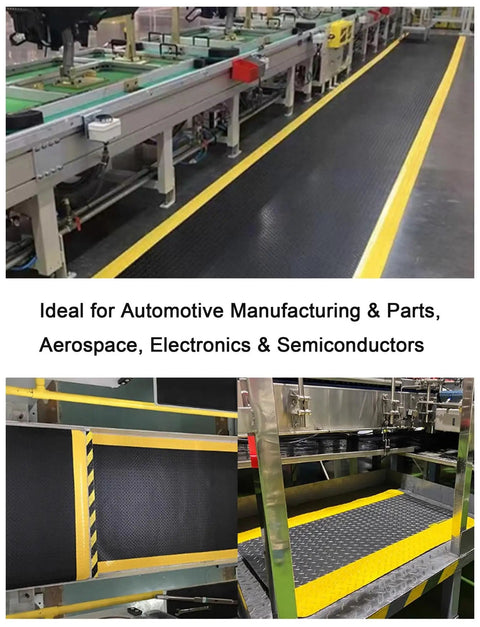 All Day Grind Ready Ergonomic Anti Fatigue Floor Mat Packs Next Level Cushioning And ESD Safe Traction Sturdy Contour Design Pure Leg Relief For Home Shops Or Counters Black 50 X 100 Cm