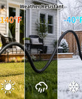 Heavy Duty 25 Ft Outdoor Extension Cord Built Like A Beast With Three Evenly Spaced Weatherproof Outlets in various weather conditions.