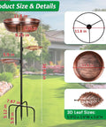 Bronze Metal Bird Bath For Outdoors With Removable Bowl And Heavy Duty Stand Built Tough Rust Proof Garden Feeder And Decor Easy To Install Winter Bird Bath For Yard Weather Resistant