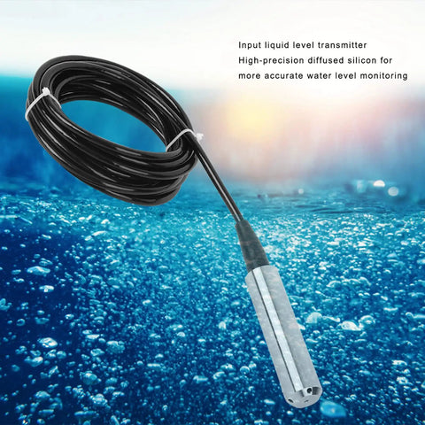 24 Volt DC Liquid Level Sensor With Four To Twenty Milliamp Output 0 To One Meter Range Throw In Type Probe Transmitter for tanks