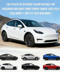 Tesla Model Y Passenger Side Front Fender Trim And Front Right Wheel Arch Fender Flare for 2020-2024 in various colors