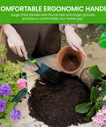 Heavy Duty Garden Trowel Hand Shovel For Gardening With High Carbon Steel Blade And Ergonomic Non Slip Handle A Real Workhorse For Digging Planting Transplanting And Cutting Roots in use for planting with flowers