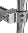 Packout Rail Mount For Milwaukee System, Side Mount Tool Rail Compatible With Aluminum Packout Rails, durable silver finish close-up