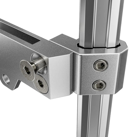 Packout Rail Mount For Milwaukee System, Side Mount Tool Rail Compatible With Aluminum Packout Rails, durable silver finish close-up