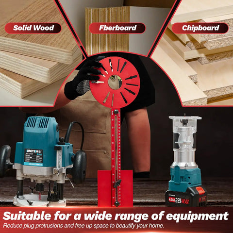 Universal Router Milling Groove Bracket Dope Woodworking Jig for circular milling and trimming fits most trim routers