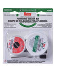 Lead Free Silver Safe Flo Solder Kit With One Quarter Pound Wire Solder Tinning Flux Abrasive Cloth And Application Brush