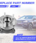 Rear Wheel Hub Bearing Assembly For 2013-2019 Escape And 2015-2019 MKC, Replacement Hub With Roller Bearings, HA590479 And 512500