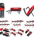 100 Piece Hex Key Master Set With Durable Black Oxide Allen Wrenches, Chamfered Edges, Handy Storage Rack, DIY, Auto, Shop Use