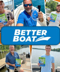 Collage of people holding Lower Unit Gear Oil Pump For Boats Quart Bottle Lube Transfer Marine Transmission Fluid Kit by Better Boat