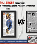 Newspaper Display Frame Set Premium Wood With Clear Acrylic Panel Fits 11 By 22 Up To 13 By 24 Newspapers Wall Mount Or Tabletop Stand Black 3 Pack Slick Gift For Collectors And Home Office Decor comparison graphic