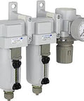 Three Stage Air Drying System With Particulate Filter Coalescing Filter And Pressure Regulator Combo Heavy Duty All-In-One Unit