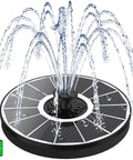 Glass Panel Solar Fountain Pump With 2000mAh Battery Backup It Really Rocks On Cloudy Days 3.5W High Conversion Solar Pump