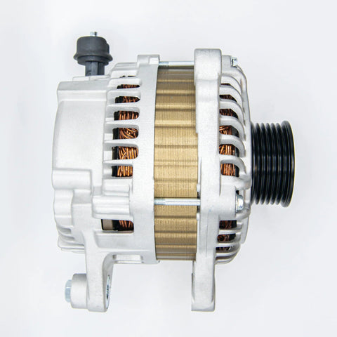 Alternator For CX-9 2007-2015 And 6 2009-2013 3.7L V6 Cars, 110 Amp 12V CW Rotation, 6-Groove Pulley, side view