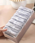 Clear Cable Organizer Storage Box With 7 Wire Ties, Stackable Desktop Cable Management Box With Switch, compact and transparent.