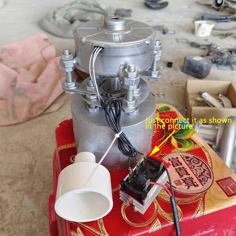 100W Portable Water Turbine Power Generator For Outdoor Use Micro Hydropower System with Ballast, wires and 50mm spigot