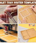 Multi Pocket Acrylic Valet Tray Router Templates For Desktop Organizers And Storage Solutions Precision Inlay Jig noticed in step-by-step crafting visuals.