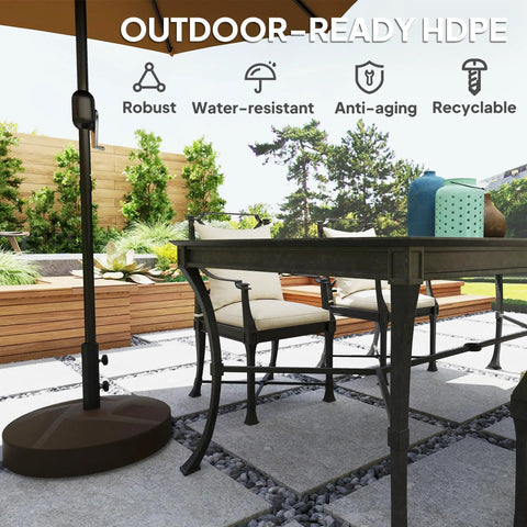 base pole for patio umbrella Base, Heavy Duty Deck Umbrella Mount, Outdoor Umbrella Flag Holder Stand 1"-1.8" Pole, Umbrella Base for Pool, Entryway, Patio Table, Balcony, Decks, Docks, Backyard 1PC Four smooth wheels allow easy mobility and stable support for patio umbrellas. Replacement Parts for Umbrella Base