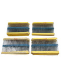 Massive 2600 Piece Resistor Kit With 130 Values From 1 Ohm To 3 Mega Ohm 1 Percent Tolerance One Quarter Watt Metal Film Resistors