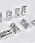 Roll-In T-Nut With Ball Spring 5/16-18, 24 Pack, 15 Series Aluminum Extrusion Compatible With 13040 Profile displayed on white background