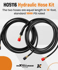 Two 16 Ft Outboard Hydraulic Steering Hose Kit HO5116 For SeaStar Teleflex Systems With Pre Attached Fittings displayed