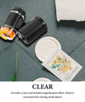 60X Handheld Pocket Microscope For Coins And Jewelry, Textiles And Printing Inspection, Portable Magnifier With Pouch, Mini Magnification For Grownups And Kiddos, Easy To Use For Close Up Details on fabric and stamp