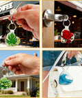 Bulk Sublimation Keychain Blanks Set For Heat Press DIY Projects displayed with key and bag, featuring various designs.