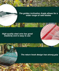 11 Teeth 10x6 Inch Rake Head Replacement showing carbon steel design with wide coverage for lawns, highlighted features.