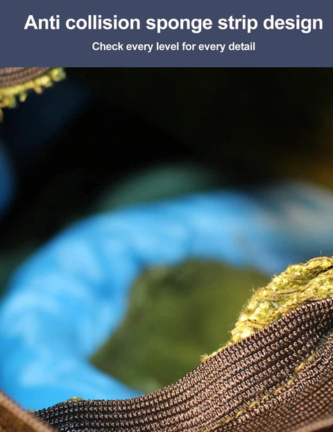 Close-up of sponge strip design on Pro Grade Sand Blasting Hood Suit With Clear Visor, Ventilated Protective Splash Gear.