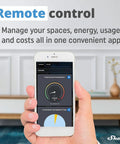 Smart Plug With WiFi And Bluetooth Power Metering, Remote Control And Countdown Timer, smartphone app interface shown