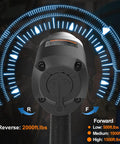 Control settings on Heavy Duty 1/2 Inch Air Impact Wrench With 1500 Ft-Lbs Torque, 8000 RPM, 4.74 Lb Weight, Twin Hammer